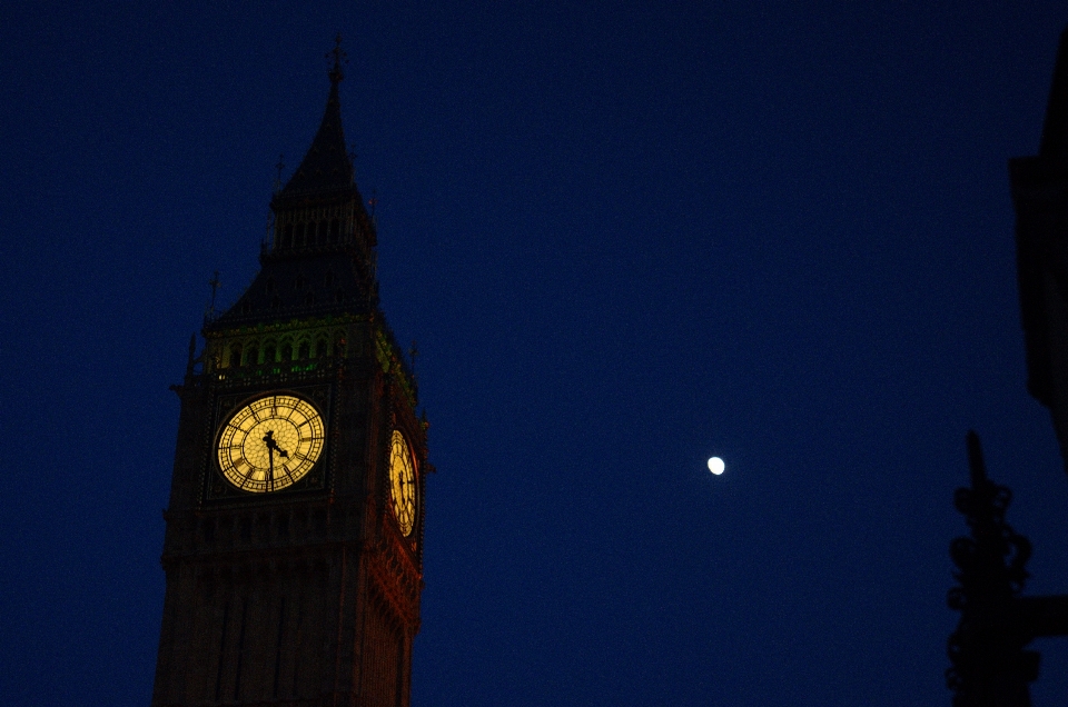 Light sky night clock