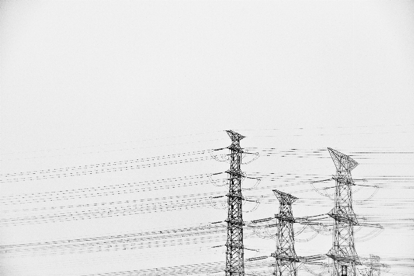 Black and white line tower mast Photo