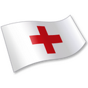 Red cross,flag Icon