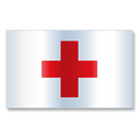 Red cross,flag Icon