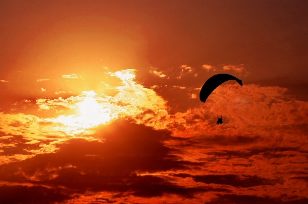 Horizon silhouette cloud people Photo