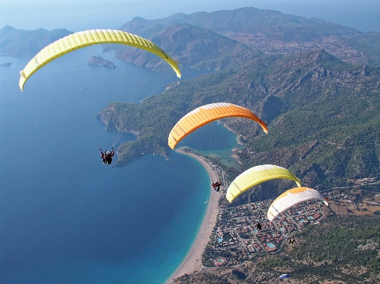 Beach landscape wing people Photo