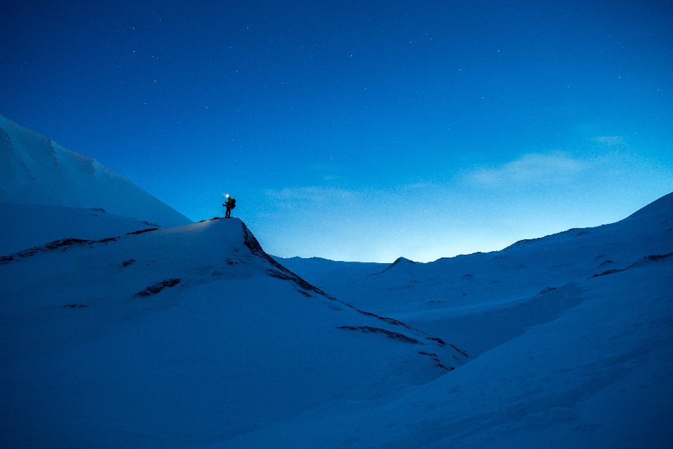 Nature mountain snow sky