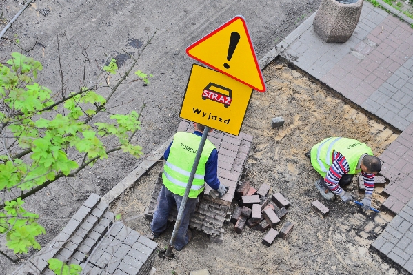 Work road sidewalk building Photo