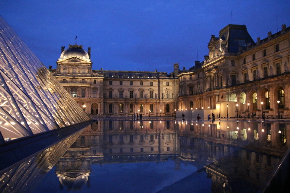 Nacht palast paris stadtbild