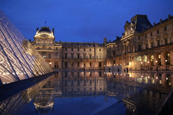 Night palace paris cityscape Photo