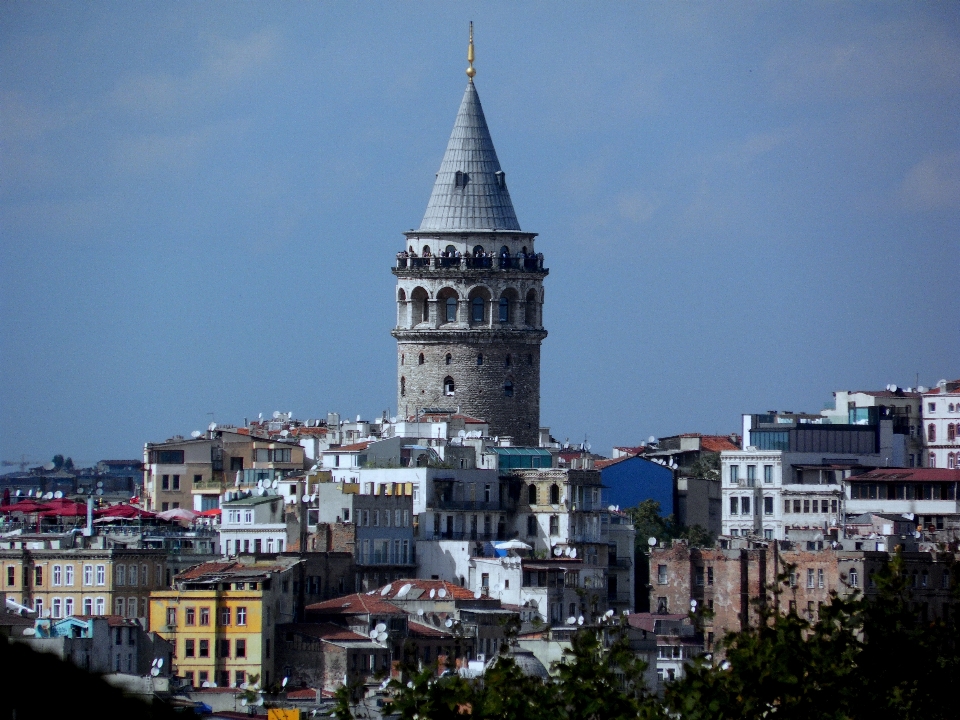 Ufuk çizgisi şehir gökdelen manzarası