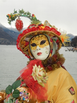 Foto Karnaval pakaian festival masker