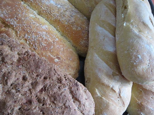 Food healthy bread baguette Photo