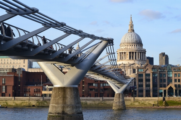 Architecture bridge river reflection Photo