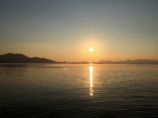 Foto Pantai lanskap laut pesisir