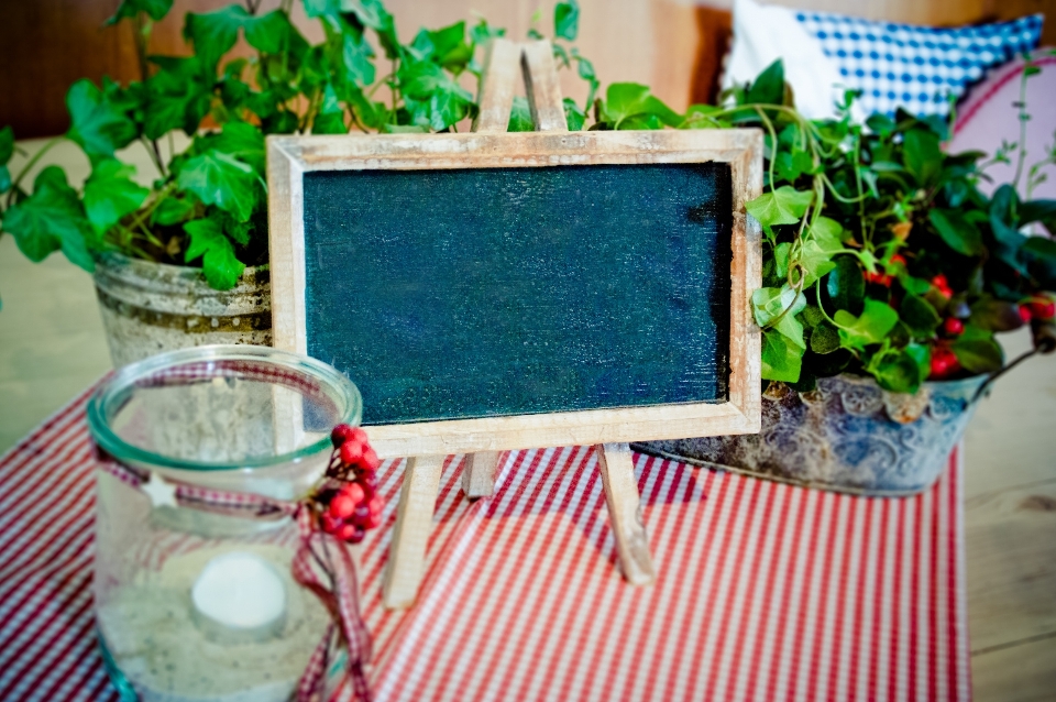 Table plant board flower