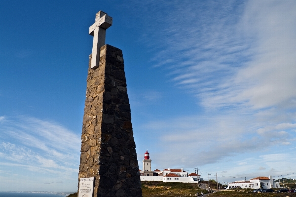 Rock cloud lighthouse sky Photo