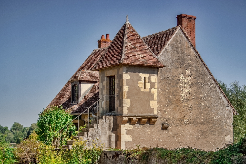 Paysage loger bâtiment été