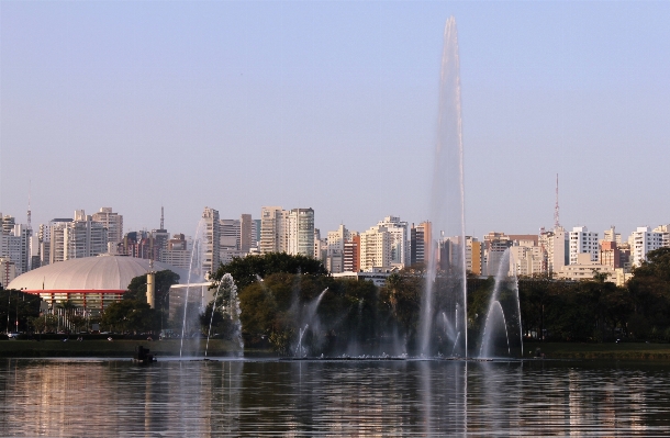 Water sky skyline lake Photo