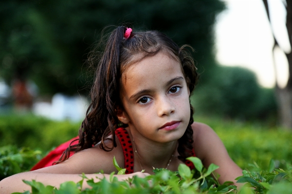 Grass person girl woman Photo