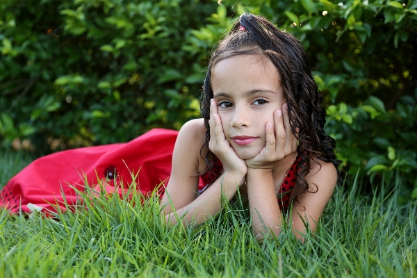 Grass person plant girl Photo