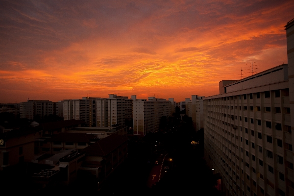 Horizon cloud sky sunrise Photo