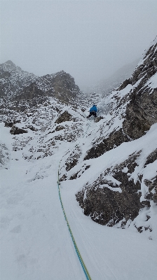 Rock mountain snow winter Photo