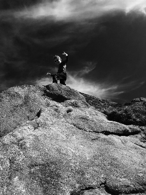 Foto Laut alam luar ruangan rock