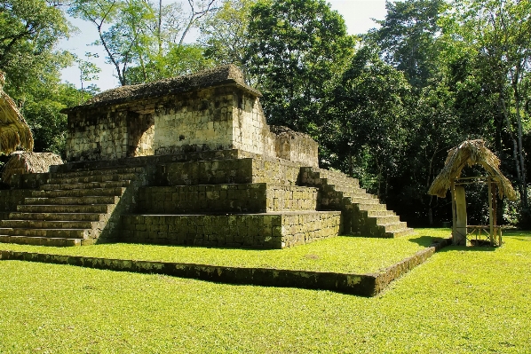 Lawn pyramid garden ruins Photo