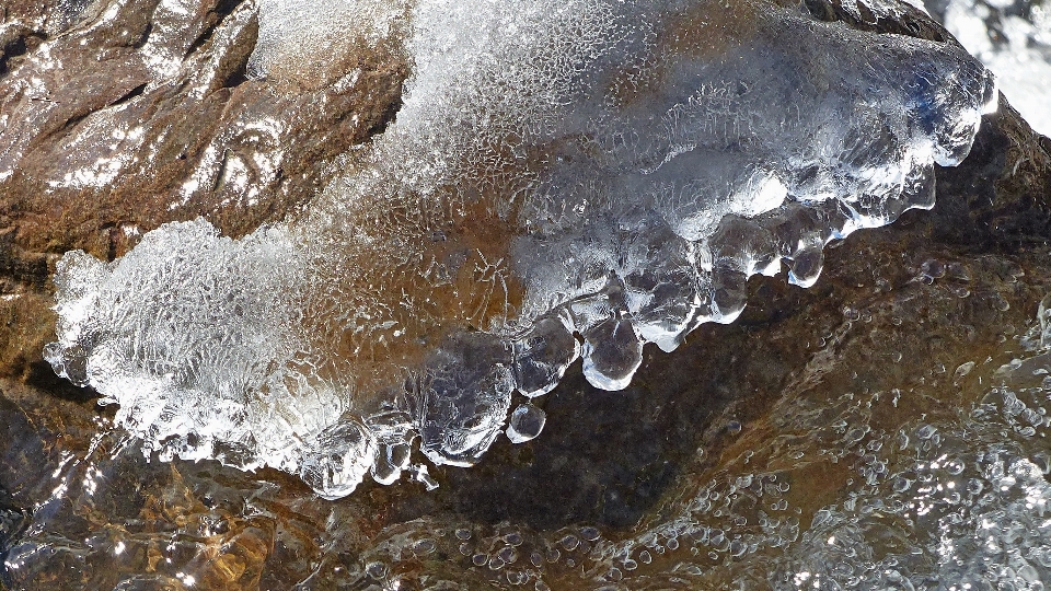 вода природа rock снег