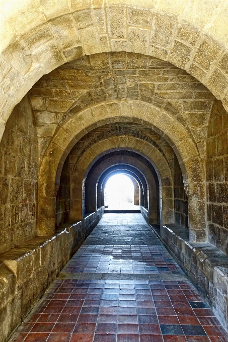 Architecture perspective building stone