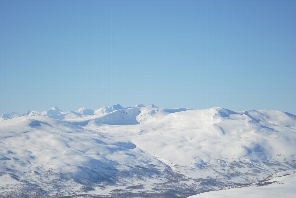 Berg schnee winter wolke Foto