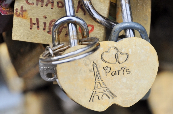 Wood bridge paris monument Photo