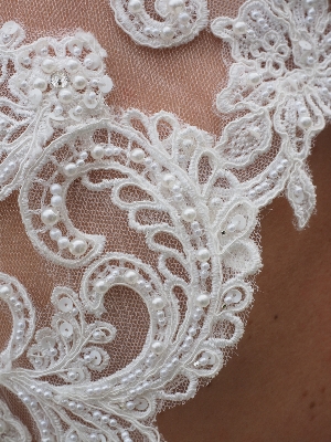 White pattern lace clothing Photo