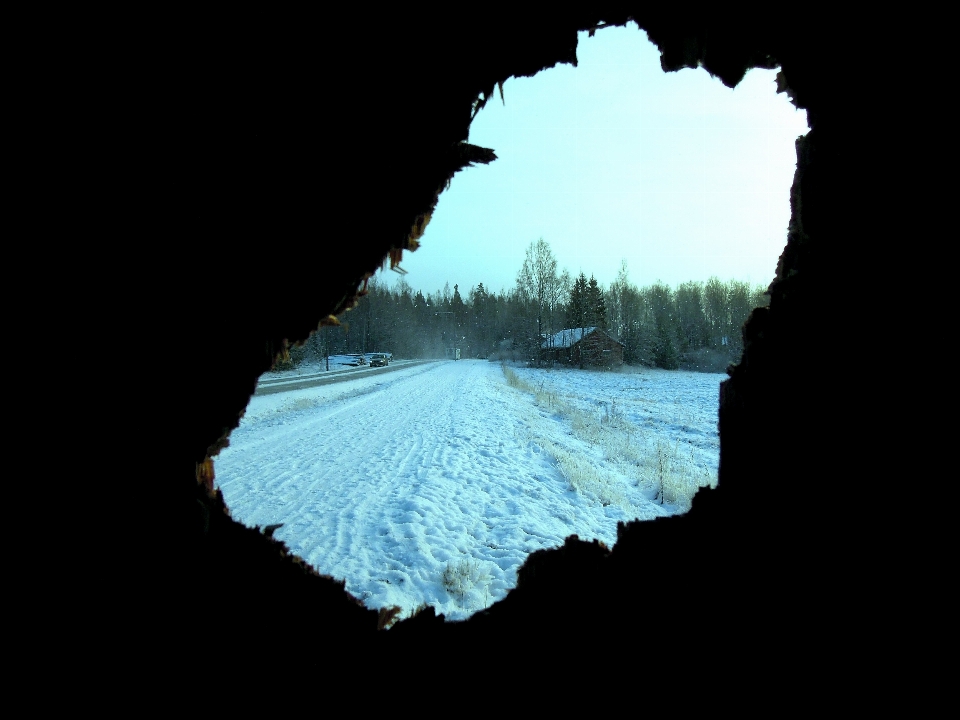 Paysage nature horizon neige