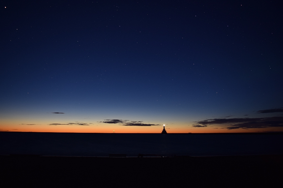 Mar oceano horizonte luz