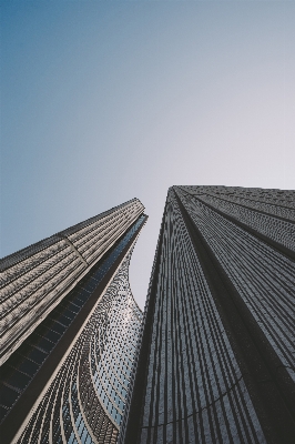 地平線 建築 空 日光 写真