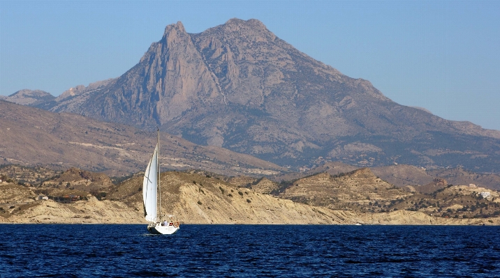 Landscape sea water mountain Photo