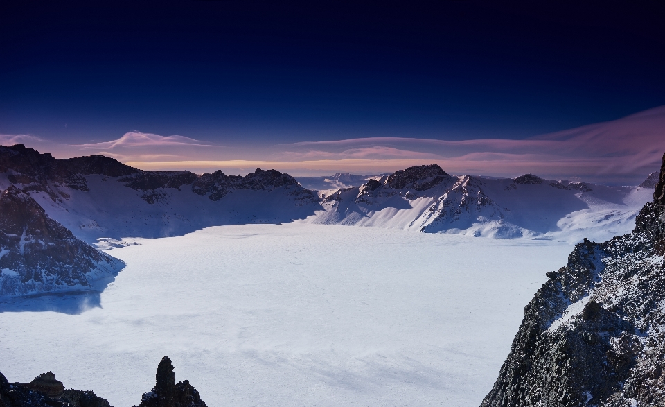 Mountain snow winter range