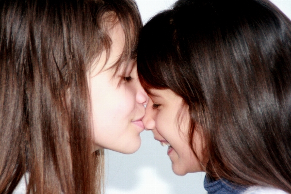 Person love portrait kiss Photo