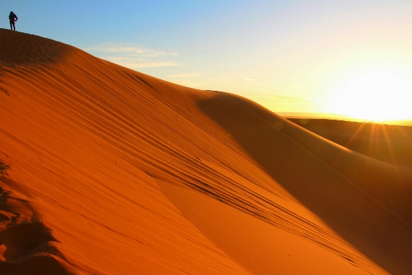 Landscape sand sunset desert Photo