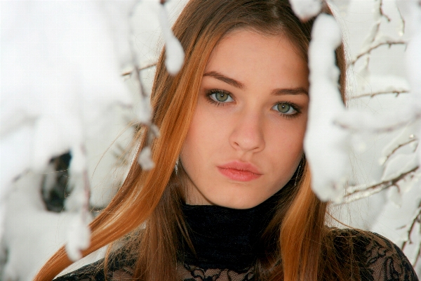 Person snow winter girl Photo