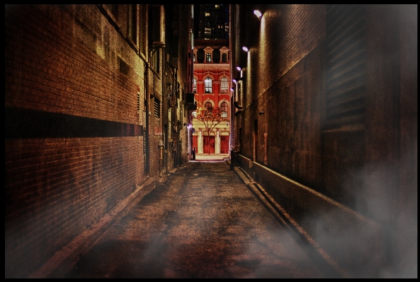 Light night alley city Photo