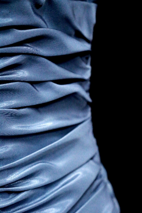 Fashion blue clothing arm