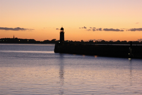 Sea water horizon lighthouse Photo