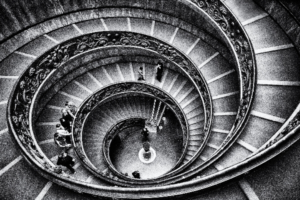 Foto Bianco e nero
 fotografia ruota spirale