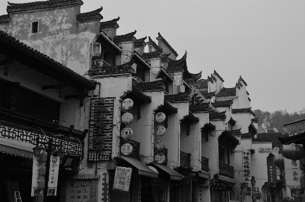 Black and white architecture road Photo