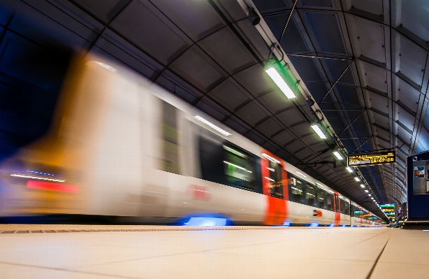 Light blur architecture railway Photo