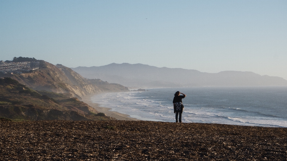 Beach landscape sea coast