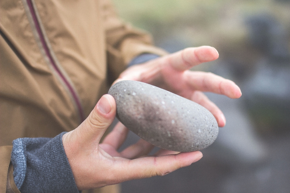 손 집 밖의 rock 결석