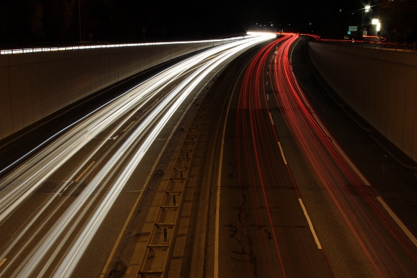 Light road bridge night Photo