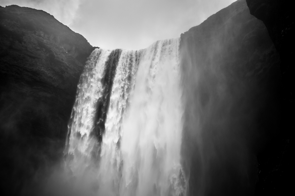 Wasser natur rock wasserfall