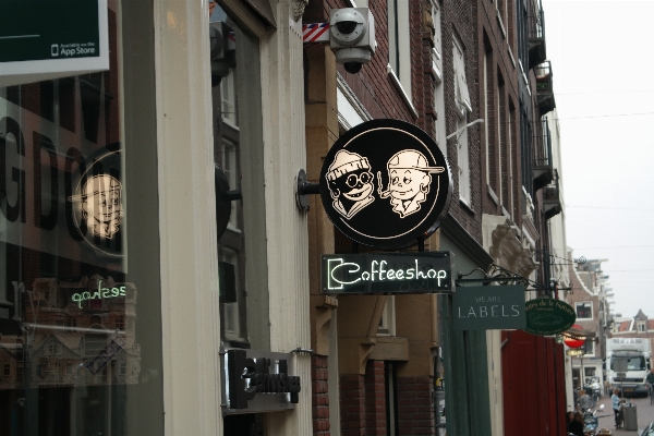 Coffee shop road street advertising Photo