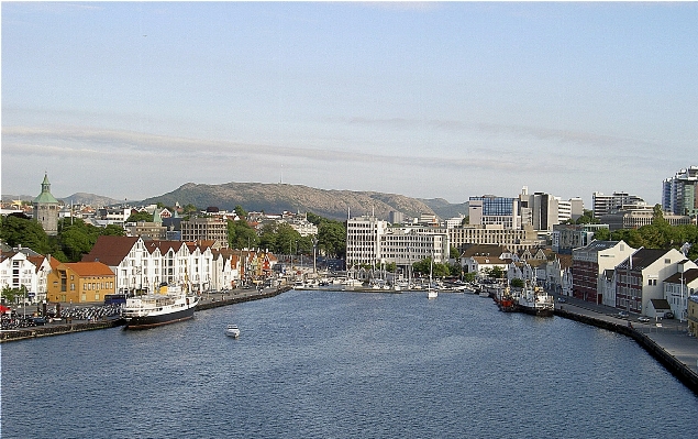 Sea coast dock skyline Photo